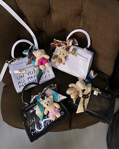 Hermes kelly model transparan çanta