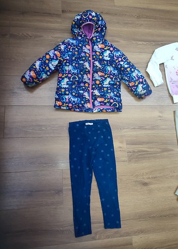Zara mont içi polarlı kapşonlu Kız Çocuk 5 /6 yaş ve Eşofman altı