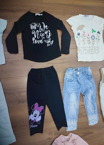 Kız Bebek Siyah Payetli Uzun Kollu Takım 3/4,5 yaş aralığı