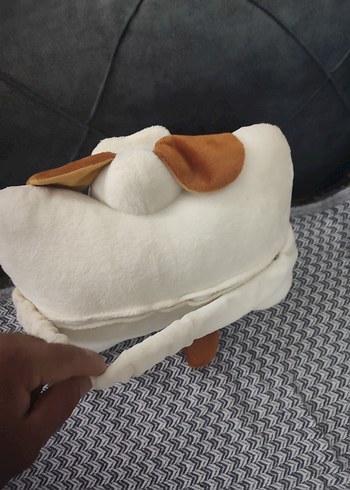Diğer Beyaz ve Kahverengi Peluş Oyuncak yastık çok a9