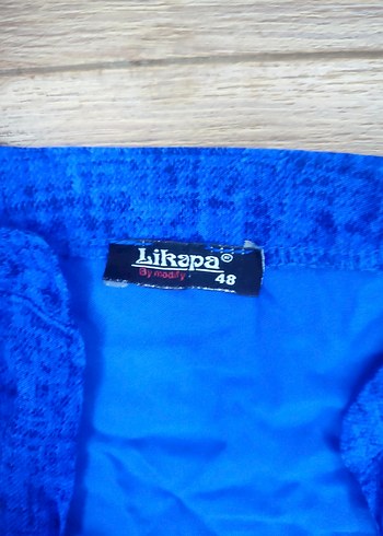 Kadın Mavi Uzun Kollu Bol Kesim Uzun Elbise 42 /44 beden uyumlu - Görsel 6