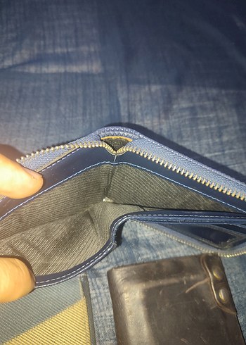 bayan  altakiler Erkek Lacivert ve deri  Cüzdan Seti erkek hepsi - Görsel 7