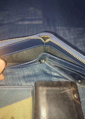 bayan  altakiler Erkek Lacivert ve deri  Cüzdan Seti erkek hepsi - Görsel 5