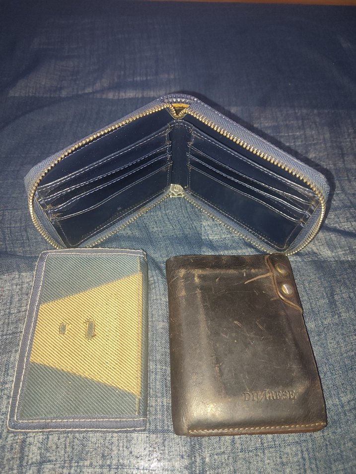 bayan  altakiler Erkek Lacivert ve deri  Cüzdan Seti erkek hepsi - Görsel 4