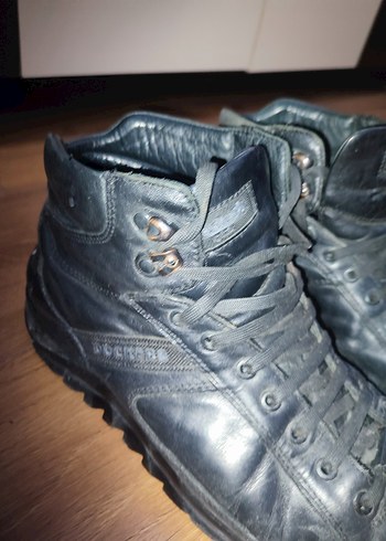 Siyah Erkek Spor Stil Kauçuk Bot 44 numara - Görsel 8