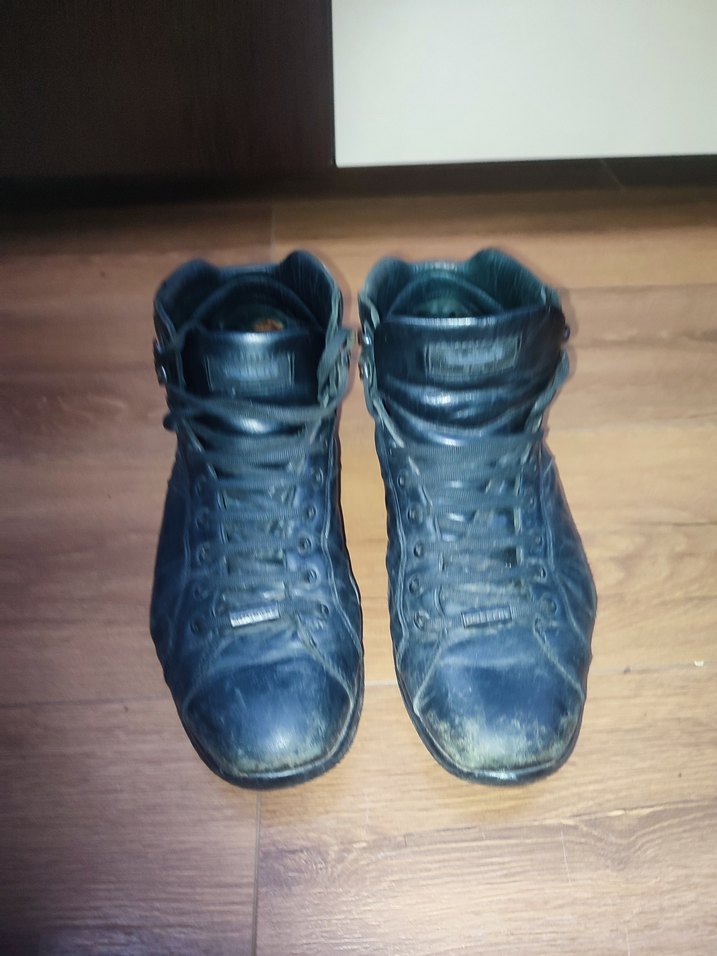 Siyah Erkek Spor Stil Kauçuk Bot 44 numara - Görsel 4