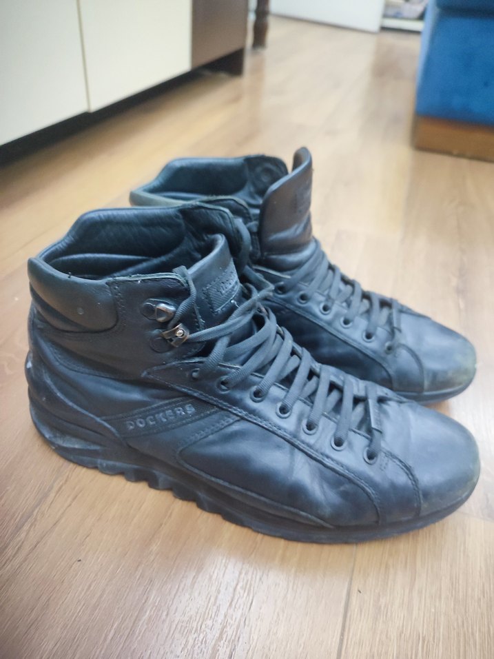 Siyah Erkek Spor Stil Kauçuk Bot 44 numara - Görsel 5