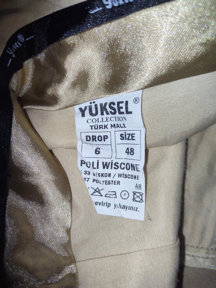 Bej Regular Fit Erkek Pantolon 48 beden - Görsel 4