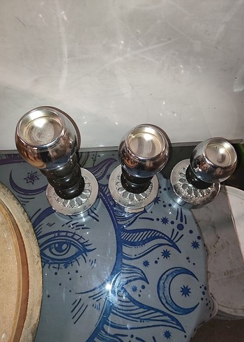 Mumluk Seti 3 lü, şamdan - Görsel 3