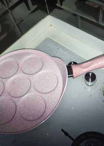 Pembe 7 Gözlü Pastel Tava - Görsel 2