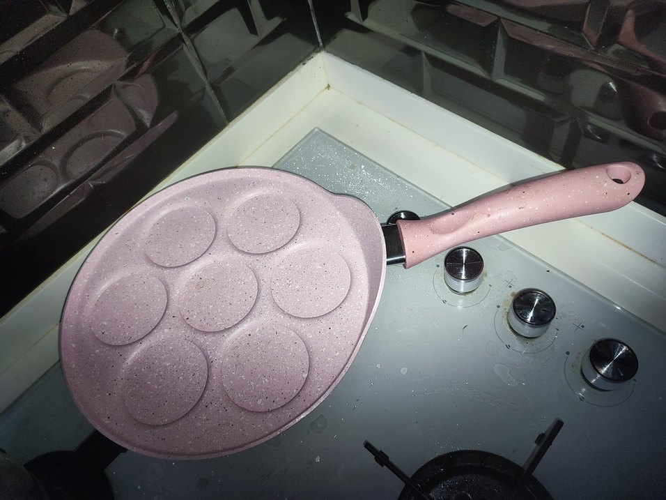 Pembe 7 Gözlü Pastel Tava - Görsel 2