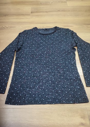 Uzun Kollu Kadın Triko Tişört M-L beden uyumlu - Görsel 2