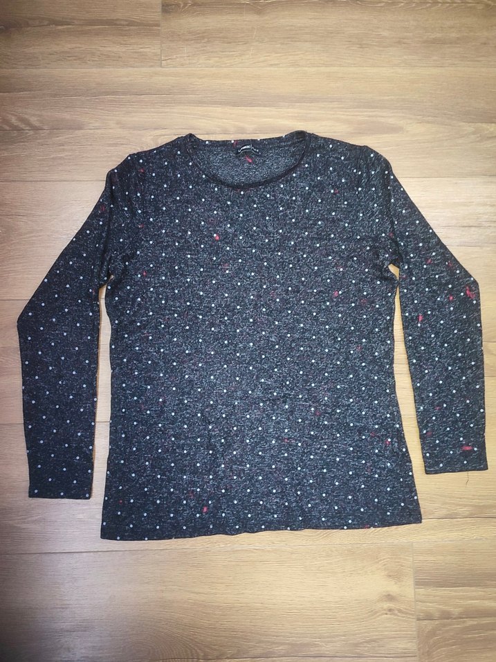 Uzun Kollu Kadın Triko Tişört M-L beden uyumlu - Görsel 4