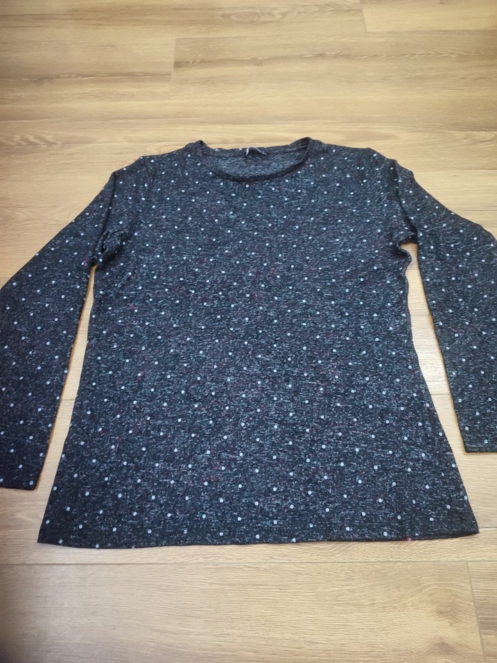 Uzun Kollu Kadın Triko Tişört M-L beden uyumlu - Görsel 2