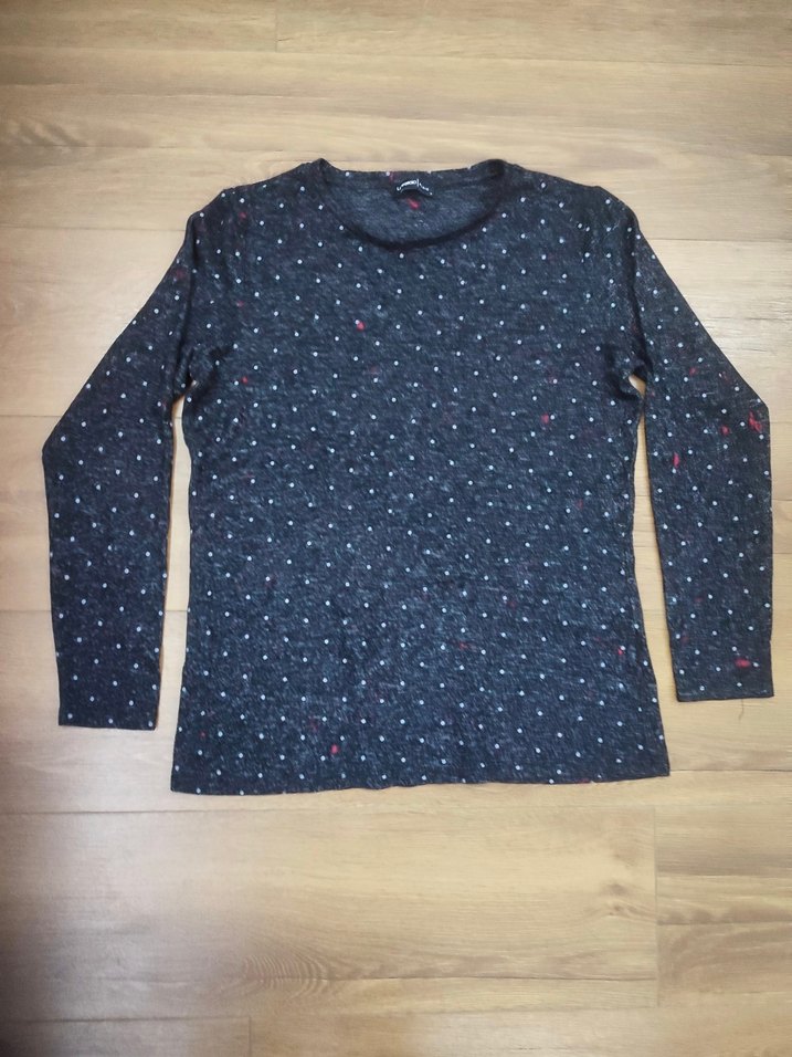 Uzun Kollu Kadın Triko Tişört M-L beden uyumlu - Görsel 3