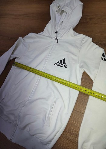 Beyaz Kapüşonlu Sweatshirt ve 2 Pantolon Seti S /M beden uyumlu - Görsel 4