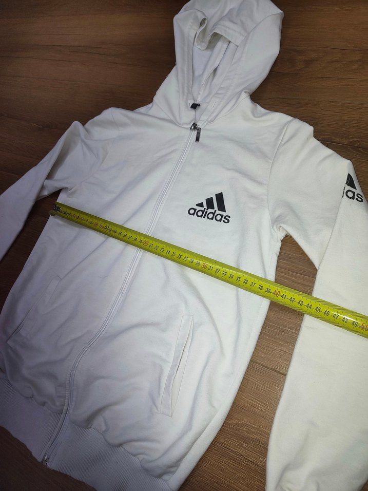 Beyaz Kapüşonlu Sweatshirt ve 2 Pantolon Seti S /M beden uyumlu - Görsel 4