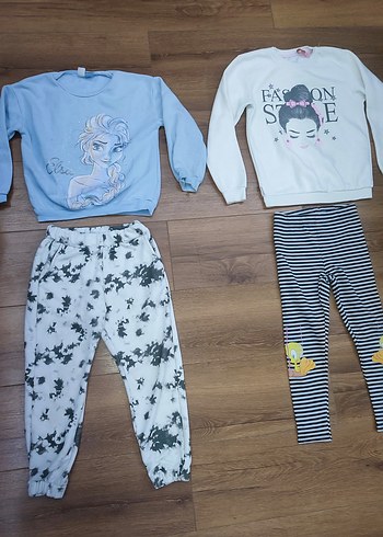 Kız Çocuk Batik Desenli Rahat Eşofman 7 /8 yaş - Görsel 3