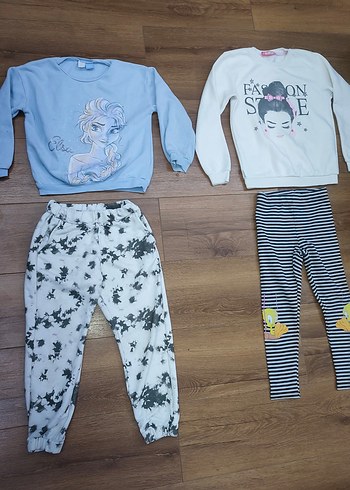 Kız Çocuk Batik Desenli Rahat Eşofman 7 /8 yaş - Görsel 2