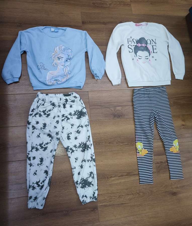 Kız Çocuk Batik Desenli Rahat Eşofman 7 /8 yaş - Görsel 2