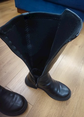 Bot Kadın Siyah Deri Dizüstü 39 numara - Görsel 7