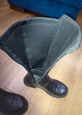 Bot Kadın Siyah Deri Dizüstü 39 numara - Görsel 9