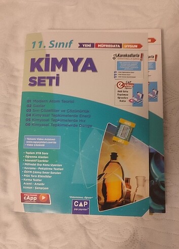 Çap yayınları 11. Sınıf kimya fasikül seti