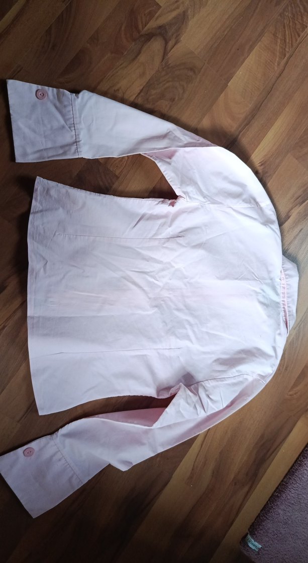 Düğmeli, Klasik Kesim Beyaz Keten Gömlek - Görsel 2