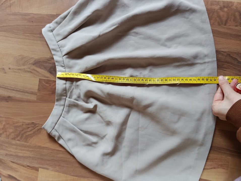 Bej Midi Mini Etek - Görsel 4