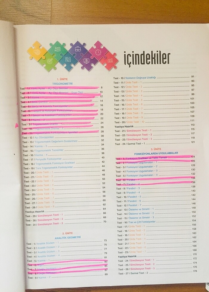 11. sınıf matematik bilgi sarmalı soru bankası - Görsel 2