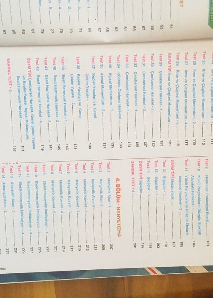 Fizik ayt soru bankası bilgi sarmalı - Görsel 3