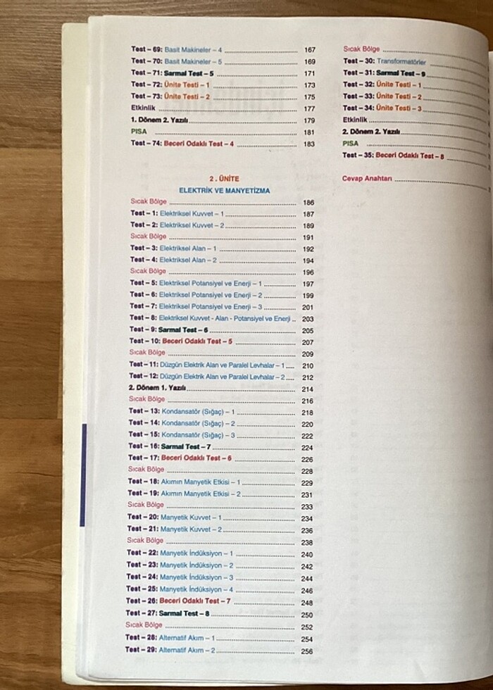 11. sınıf fizik bilgi sarmalı soru bankası - Görsel 3