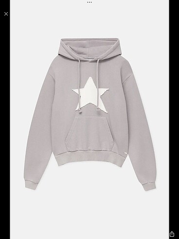 Pull&bear yıldızlı sweatshirt etiketli