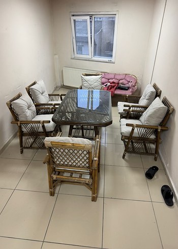 Beden kahverengi Renk Bambu bahçe ve balkon takımı