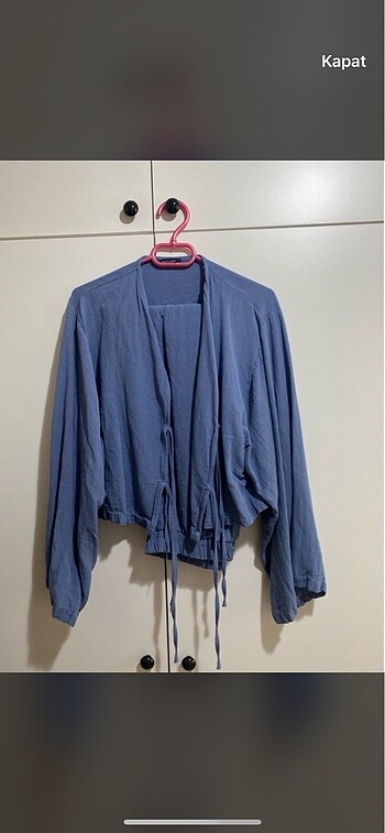 l Beden mavi Renk Mavi Keten Takım L/XL beden 40/42