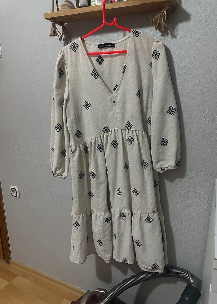 Keten elbise - Görsel 2