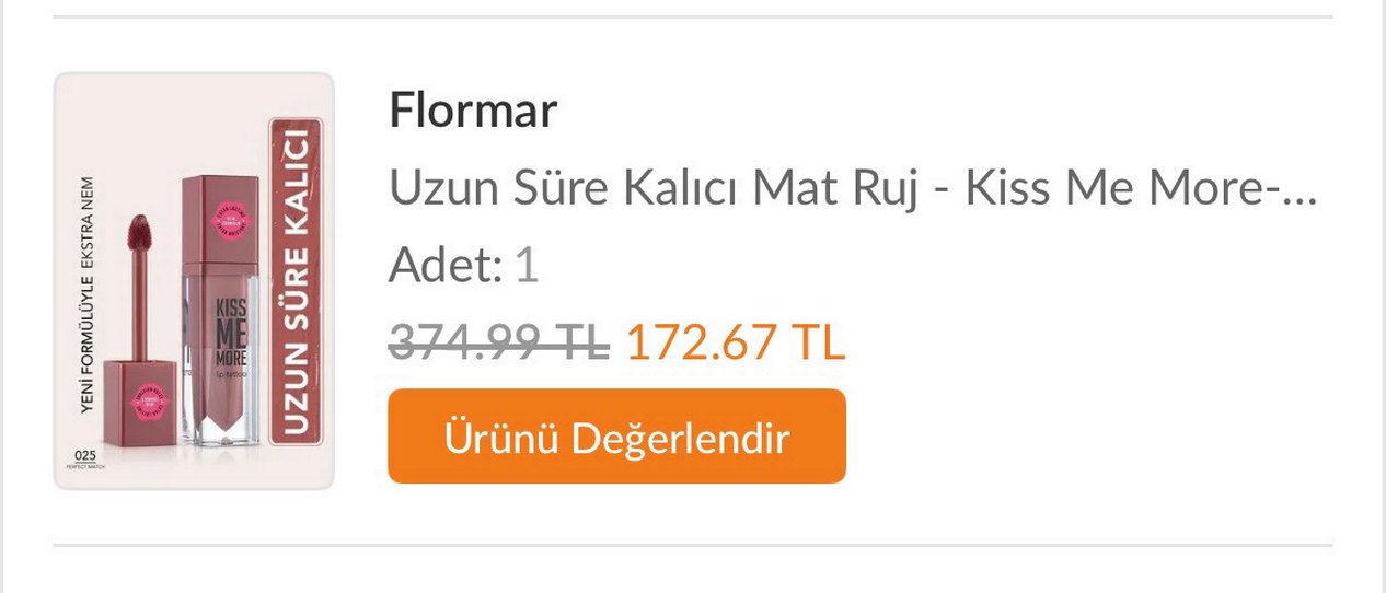 Bordo Renk Mat Ruj - Görsel 4