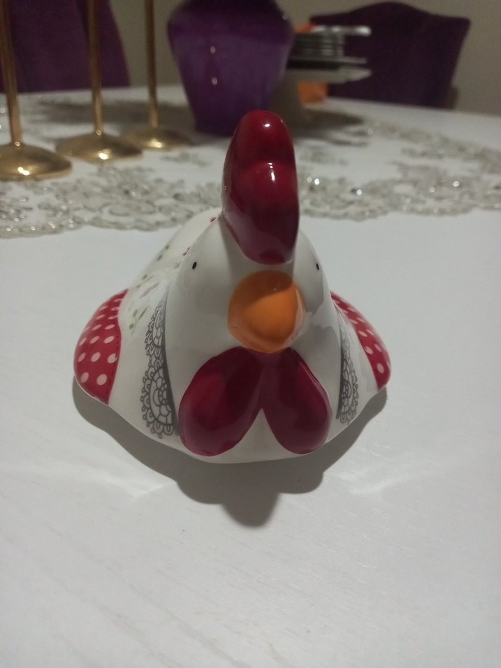 SERAMİK KAVANOZ KAPAĞI Tavuk /Horoz - Görsel 4