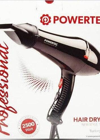 Powertec TR 901 Profesyonel Fön makinesi sıfır 