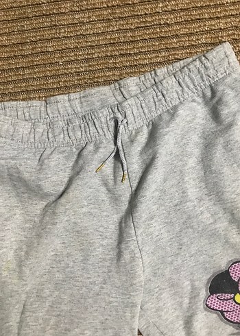 Kadın Gri Pamuklu Minnie Baskılı Kapri - Görsel 3