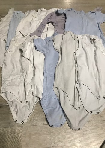 Pastel Renkli Bebek Kısa Kollu Çıtçıtlı Body - Görsel 2