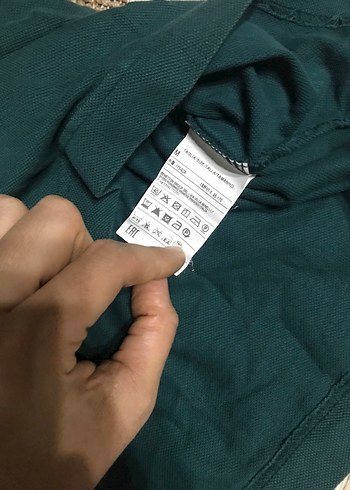 Erkek Koyu Yeşil Uzun Kollu Polo Tişört - Görsel 3