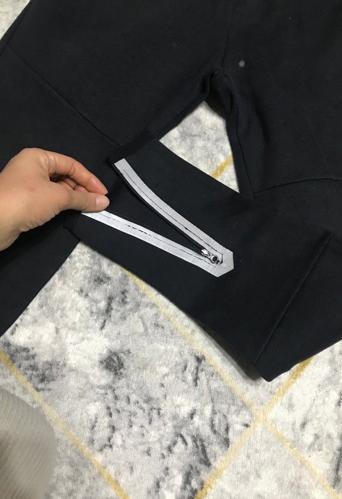 Siyah Fermuarlı Erkek Outdoor Eşofman Altı - Görsel 4