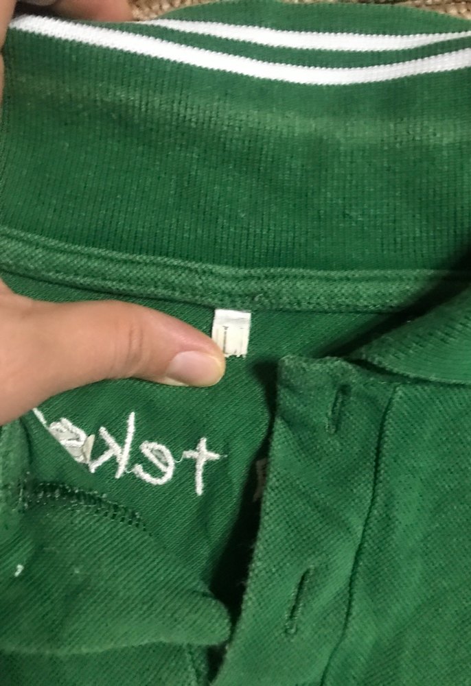 Yeşil Baskılı Kısa Kollu Polo Tişört - Görsel 2