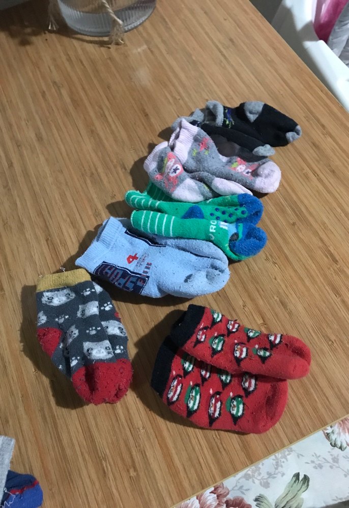 Nakışlı Kız Çorabı, Kırmızı Renkli - Görsel 2