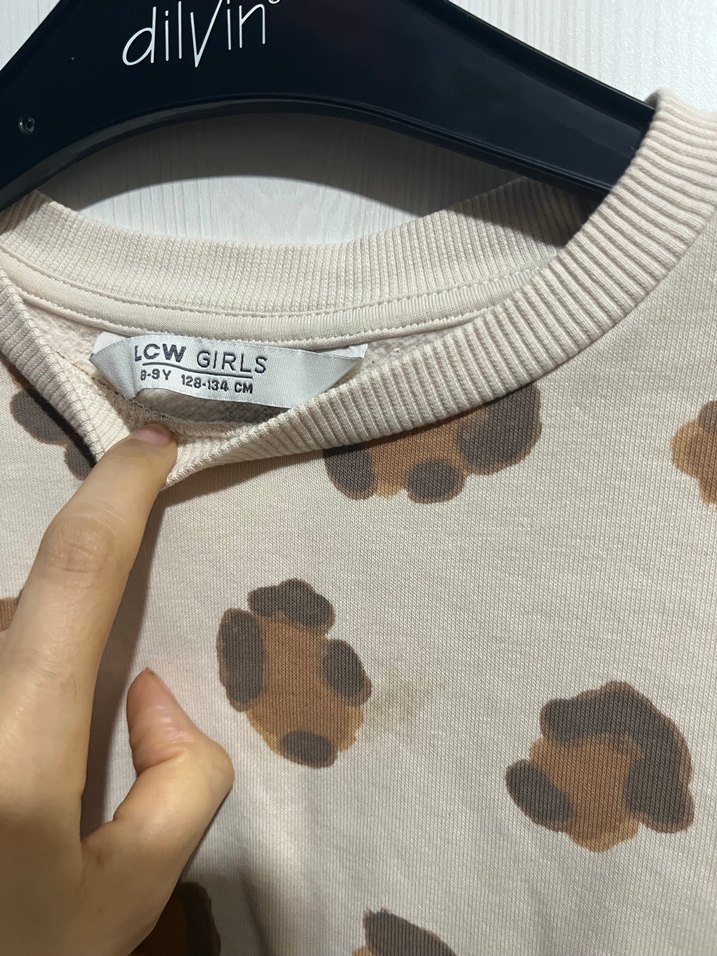 LCW Kids Bisiklet Yaka Uzun Kollu Kız Sweatshirt - Görsel 4