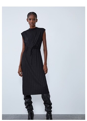 Zara midi boy elbise 