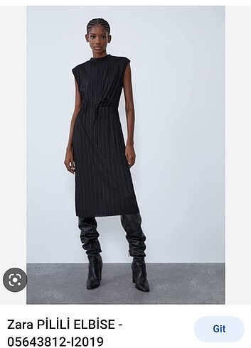 Zara Zara midi boy elbise