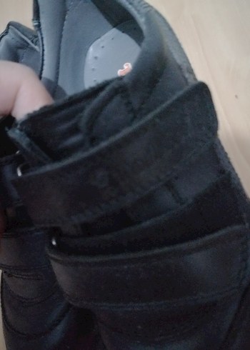 Kız  Çocuk Siyah Kemerli okul Ayakkabı. Gerçek deri. - Görsel 5