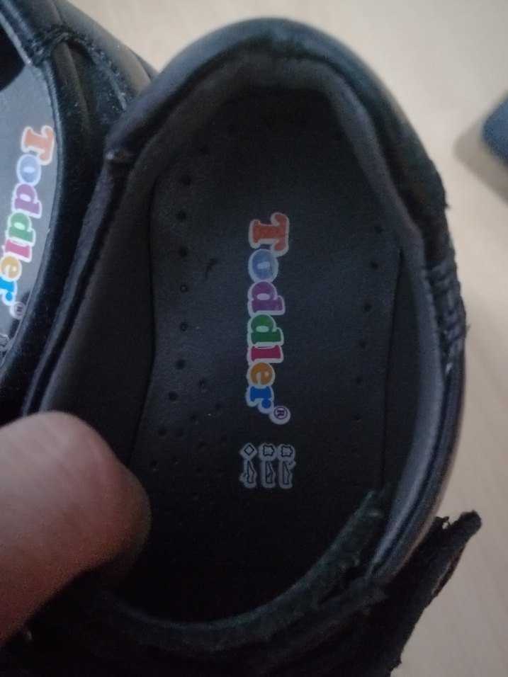 Kız  Çocuk Siyah Kemerli okul Ayakkabı. Gerçek deri. - Görsel 2